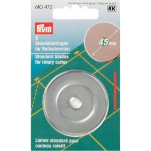 Lame supplémentaire pour couteau à rouler 45mm 3 pcs Lame supplémentaire pour couteau à rouler 45mm 3 pcs