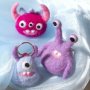 Mini Kit DIY Feutrage  l'aiguille, couleurs mlanges, Monstre