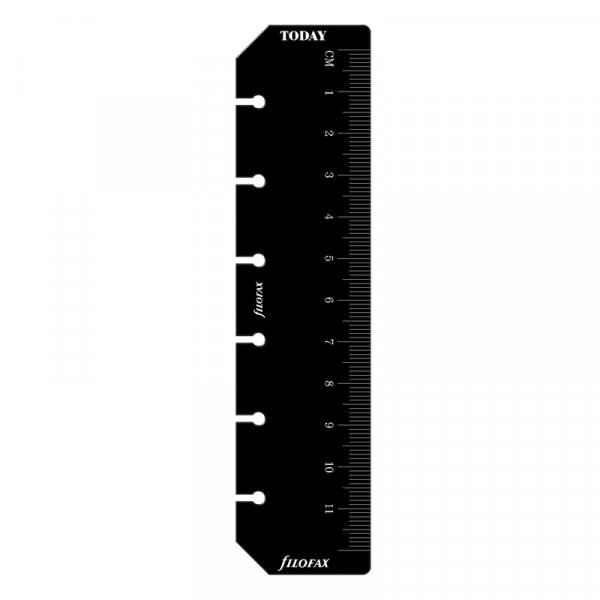 Rgle/marqueur pour Filofax Pocket - Noir