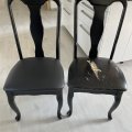 Image client Tissu d'ameublement Vinyle / Cuir Artificiel Noir - 140 cm