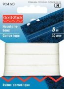 Ruban coton 10-40 mm blanc Ruban coton 10-40 mm blanc