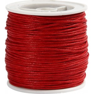 Cordon en coton - rouge - 40 m Cordon en coton - rouge - 40 m
