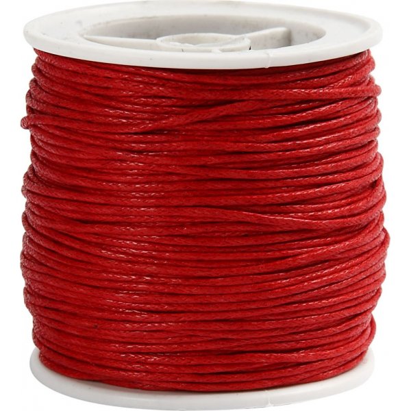 Cordon en coton - rouge - 40 m