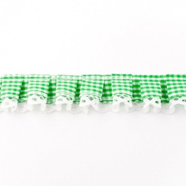 Ruban dcoratif - Plaid avec dentelle