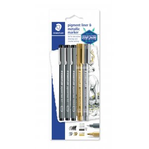 Liners et marqueurs pigmentaires Design Journey - 5 stylos Liners et marqueurs pigmentaires Design Journey - 5 stylos