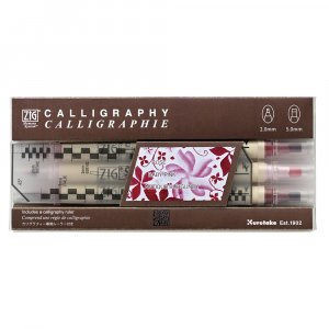 ZIG MS Calligraphy rose rose - Lot de 3 ZIG MS Calligraphy rose rose - Lot de 3