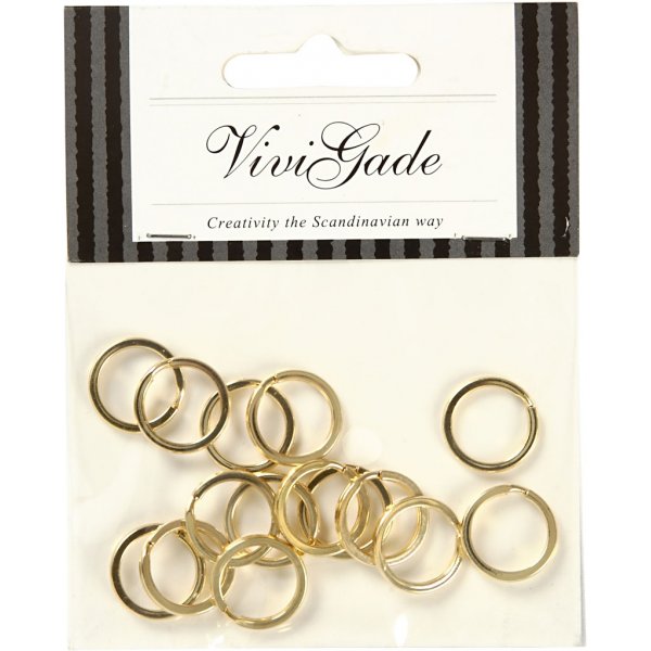 Bague brisée - plaquée or - 15 pcs Bague brisée - plaquée or - 15 pcs