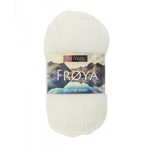 Fil Viking Fröya 50g - Blanc (202) Fil Viking Fröya 50g - Blanc (202)