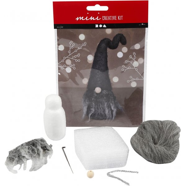 Mini Kit DIY - gris chiné - Père Noël Mini Kit DIY - gris chiné - Père Noël
