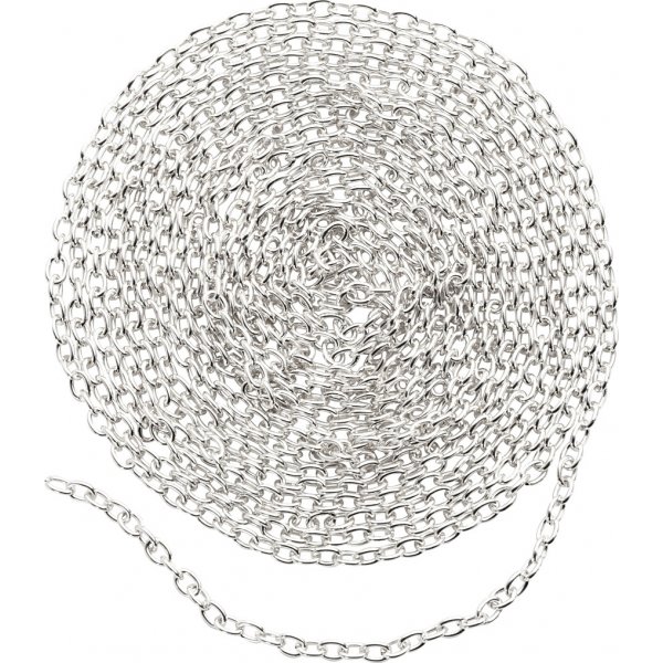 Chaîne - plaqué argent - 2 m