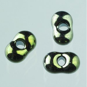 Perles Farfalle - couleur arc-en-ciel olive Perles Farfalle - couleur arc-en-ciel olive