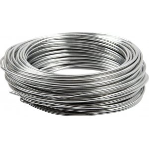 Fil d'aluminium - Ø3 mm - argent - 29 m Fil d'aluminium - Ø3 mm - argent - 29 m