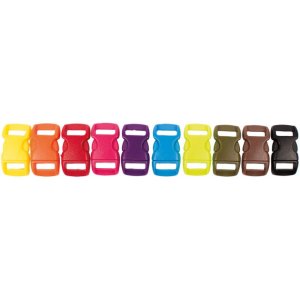 Boucle à clic 11 mm couleurs mélangées 10 pcs Boucle à clic 11 mm couleurs mélangées 10 pcs