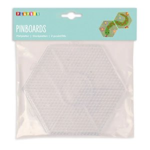 Plaques à perles hexagonales à construire (lot de 2) - Transparentes Plaques à perles hexagonales à construire (lot de 2) - Transparentes