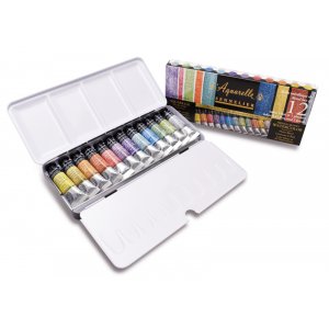 Coffret aquarelle - Sennelier - Artist L´Aquarelle irisée - 12x10 ml - Boîte métal Coffret aquarelle - Sennelier - Artist L´Aquarelle irisée - 12x10 ml - Boîte métal