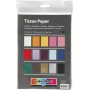 Papier de soie - couleurs mlanges - 50 x 70 cm - 14 g -15 x 2 feuilles