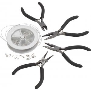 Coffret de démarrage de bijoux avec outils - plaqué argent Coffret de démarrage de bijoux avec outils - plaqué argent