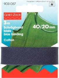 Biais Coton bleu marine Biais Coton bleu marine