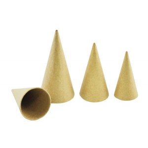 Cônes en carton 30 pcs 8, 10 & 12 cm Cônes en carton 30 pcs 8, 10 & 12 cm