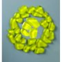 MosaixSoft - mosaque de verre 8 - 25 mm - jaune 200 g ~ 140 pcs.