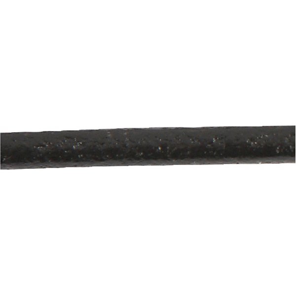 Cordon en cuir - noir - 1 mm - 50 m