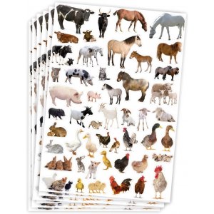 Autocollants animaux de la ferme - 300 pcs Autocollants animaux de la ferme - 300 pcs