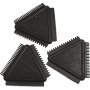 Spatule en caoutchouc - noire - 3 pcs