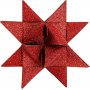 Bandes toiles - rouge - paillettes, vernis - 6,5+11,5 cm - 40 bandes