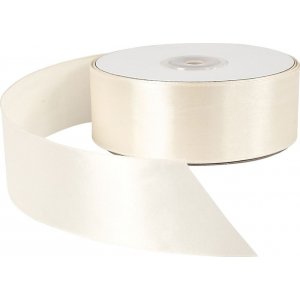Ruban satin - crème - L38 mm - 50 m Ruban satin - crème - L38 mm - 50 m
