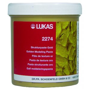 Médium acrylique Lukas - Structure Paste Gold Médium acrylique Lukas - Structure Paste Gold