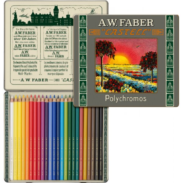 Coffret de crayons de couleur Polychromos 111me anniversaire - 24 crayons
