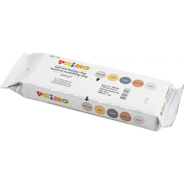 Argile auto-durcissante - gris clair - 1000 g