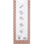 Set de loisirs cratifs - Coeurs tresss - motif rouge/blanc - 8 pcs