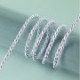 Cordon viscose 4 mm - 25 mtres - couleur argent