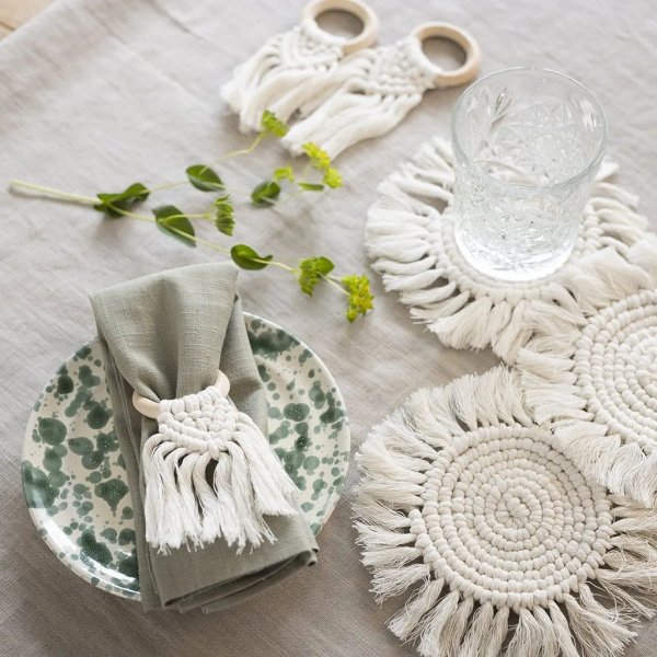 Kit DIY Macramé, Décorations de Table Kit DIY Macramé, Décorations de Table