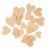 Coeurs en bois 100 pcs Coeurs en bois 100 pcs