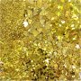 Paillettes et paillettes - doré - 6 x 5 g