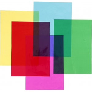 Cellophane - couleurs mélangées - A4 - 5 x 20 feuilles Cellophane - couleurs mélangées - A4 - 5 x 20 feuilles