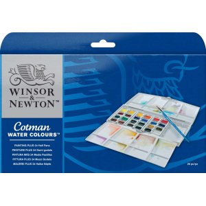 Peinture aquarelle W&N Cotman - Boîte de peinture 24 couleurs Peinture aquarelle W&N Cotman - Boîte de peinture 24 couleurs