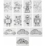 Feuilles plastiques rtractables  motifs - transparentes mates - 36 feuilles
