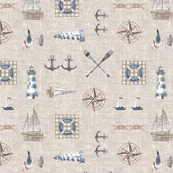 Tissu pour rideau frgate 08 beige