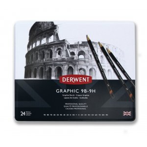 Ensemble graphique Derwent - 24 stylos Ensemble graphique Derwent - 24 stylos