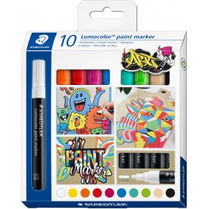 Lot de 10 marqueurs de couleur Lumocolor Lot de 10 marqueurs de couleur Lumocolor