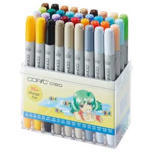 Coffret Copic Ciao - 36 stylos - Manga Coffret Copic Ciao - 36 stylos - Manga
