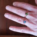 Image client Perles de rocaille ø 5,5 mm - demi vertes 17 g doublées argent