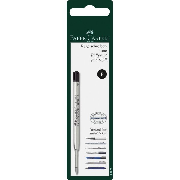 Recharge stylo  bille F - Noir