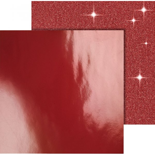 Papier design Vivi Gade - rouge - 2 feuilles