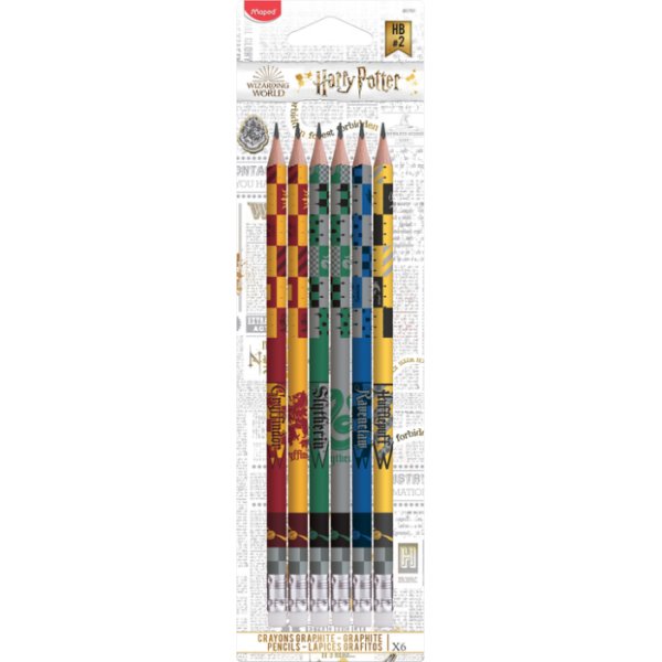 Harry Potter - Paquet de 6 crayons Harry Potter - Paquet de 6 crayons