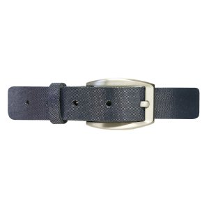Ceinture femme en cuir de veau - Bleu marine - 85 cm