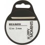 Ruban satin - blanc cassé - B3 mm - 15 m